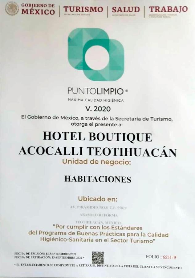 Hotel Boutique Acocalli San Juan Teotihuacán Dış mekan fotoğraf